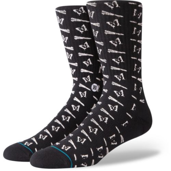Stance Other - STANCE Butterflies Mens Socks Medium Black